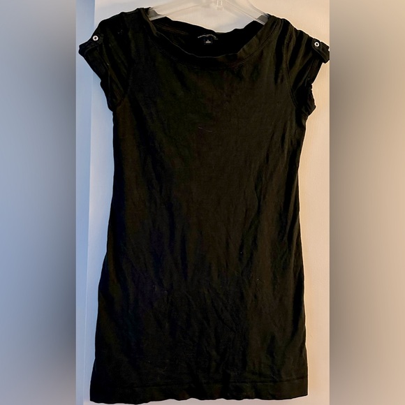 Banana Republic Tops - Banana Republic Small Women’s cap sleeve t-shirt dress tunic top Black S shirt